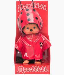 Monchhichi - Boy in a Ladybug Raincoat - 8" Plush