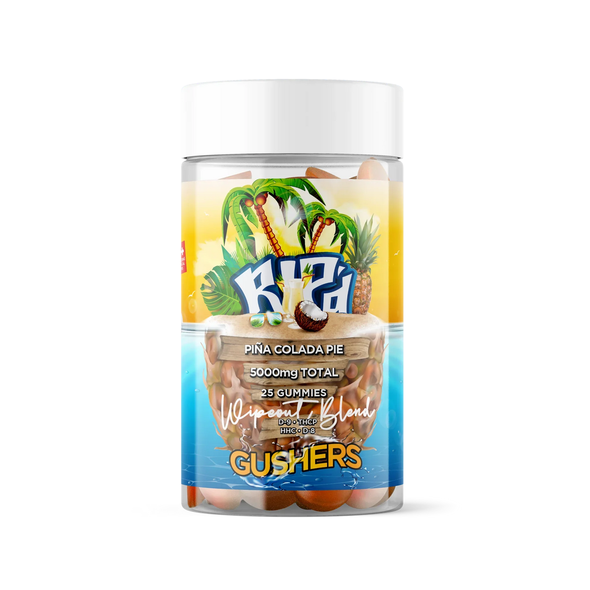 RIP'D GUSHERS GUMMIES WIPEOUT BLEND (DELTA-9 + THC-A + HHC + DELTA-8) 200MG/GUMMY 10CT/PACK
