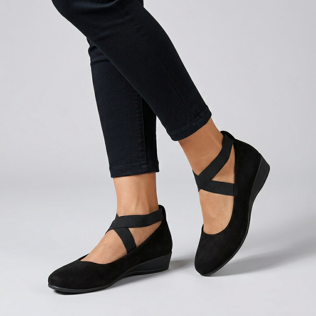 Orthopedic Wedge Flats with Cross-Strap Support