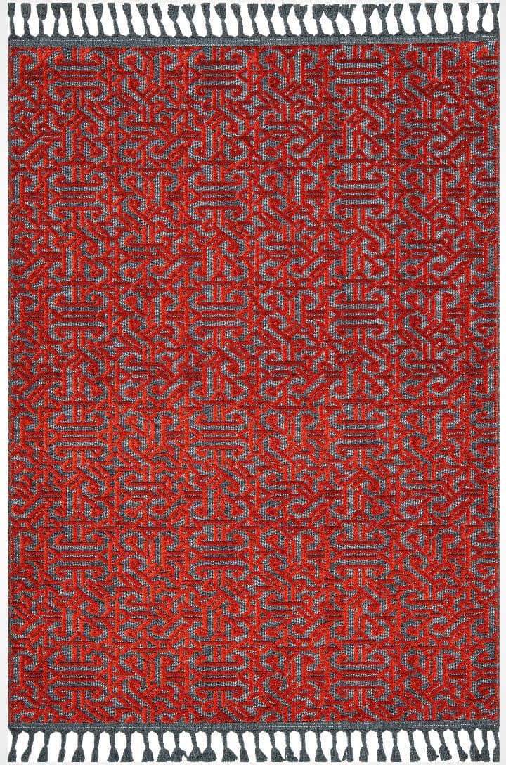 Kırmızı İskandinav Kilim Dekhera Moderno 9211 Modeli Uygun Fiyata Dekhera'da