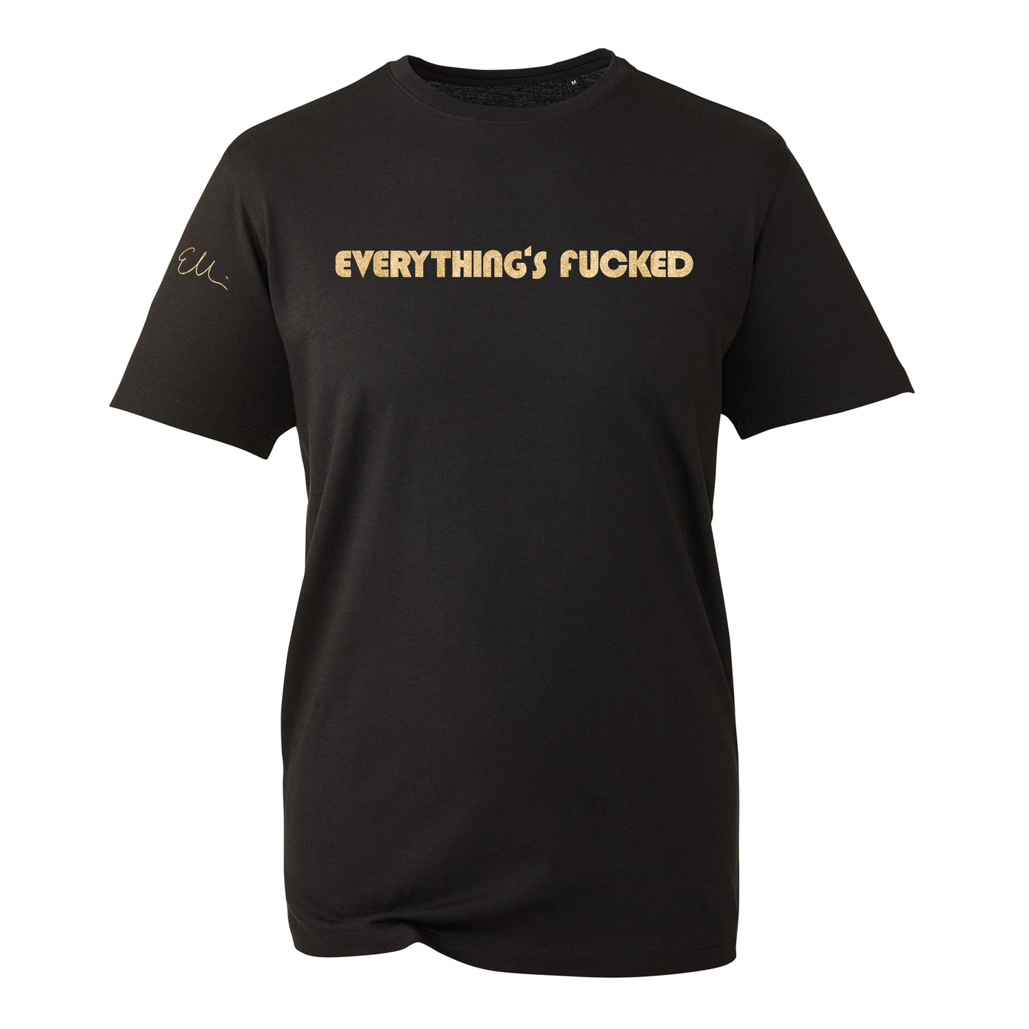 WARREN ELLIS - EVERYTHINGS FUCKED - NEW TEE IN GOLD / BLACK